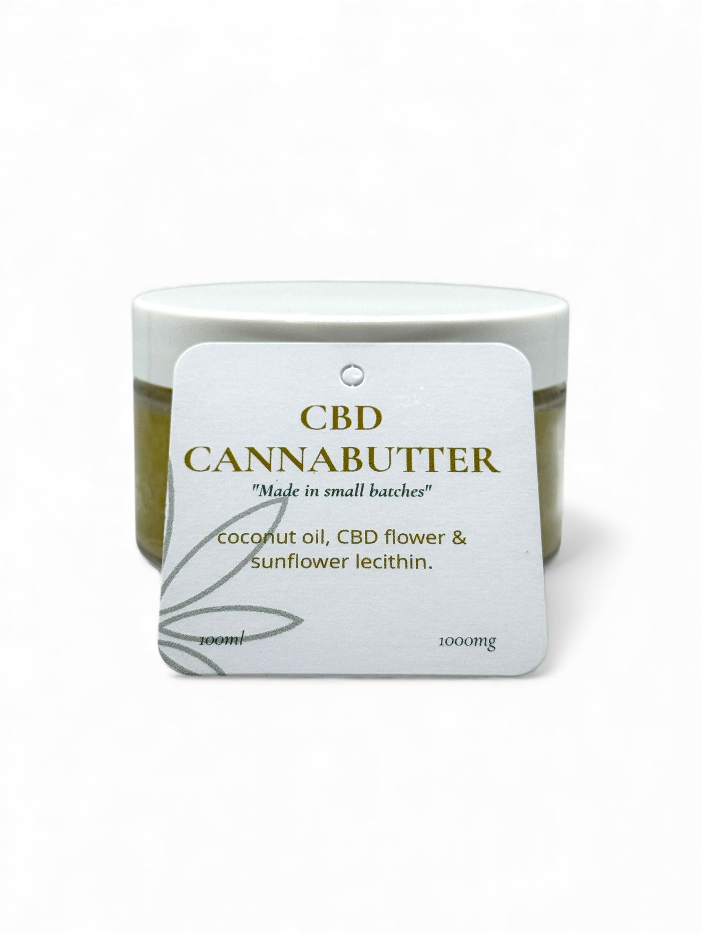 Bud Brothers CBD cannabutter jar, full spectrum CBD infused butter