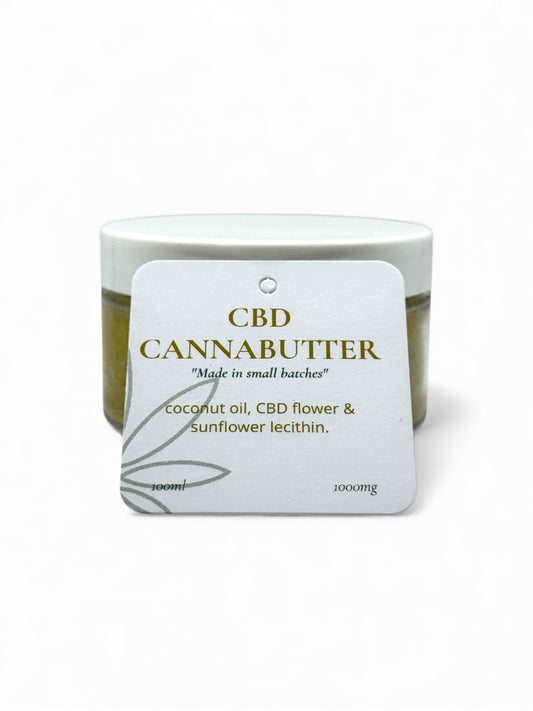 Bud Brothers CBD cannabutter jar, full spectrum CBD infused butter